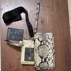 INC International Concepts Snake Print Clutch